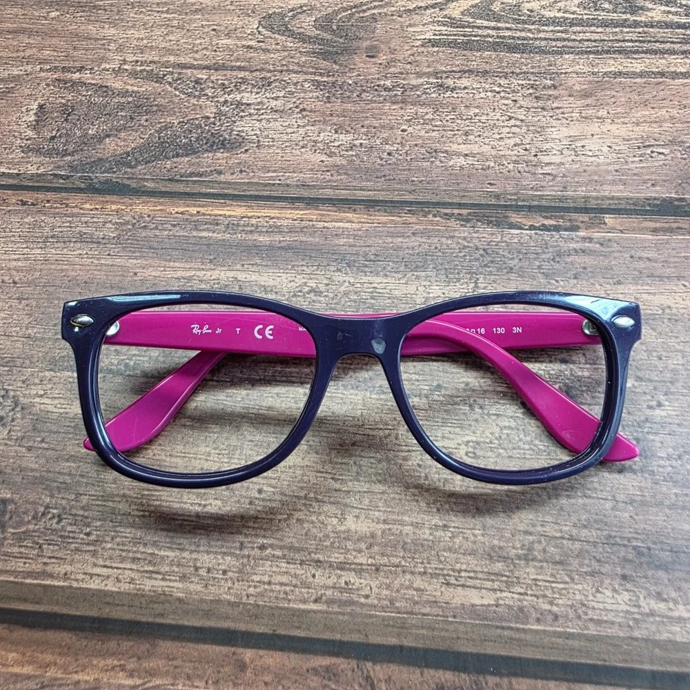 Ray-Ban Junior RJ 9052S 7021/8G Purple Pink‎ Square Eyeglasses 48-16-130